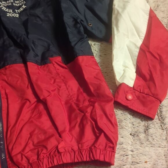 LA Loving Windbreaker Water-Resistant Raincoat with Hide Away Hood Collar - Picture 2 of 7